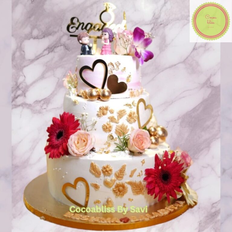 3-Tier Engagement Cake